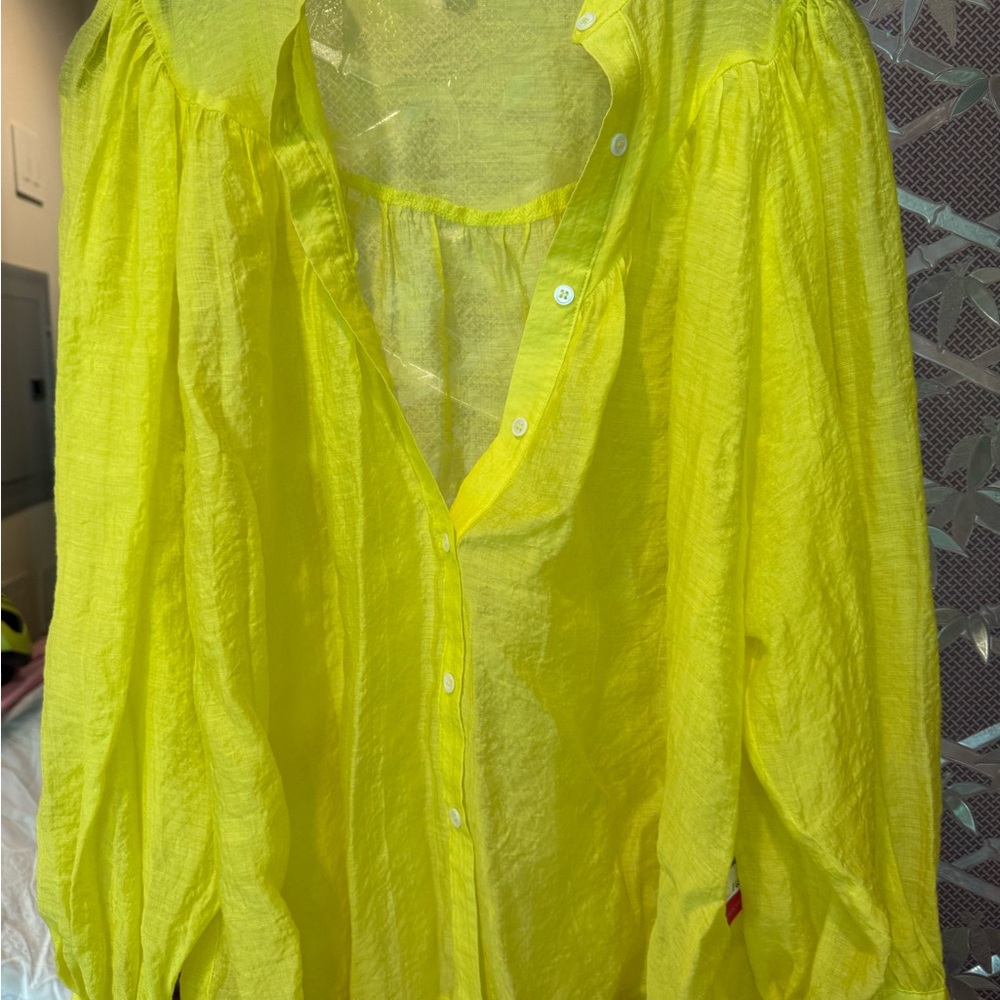 Vince Camuto Yellow Blouse